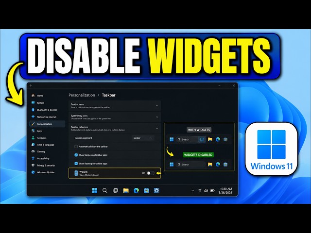 How to Disable Widgets in Windows 11 (Quick Fix)