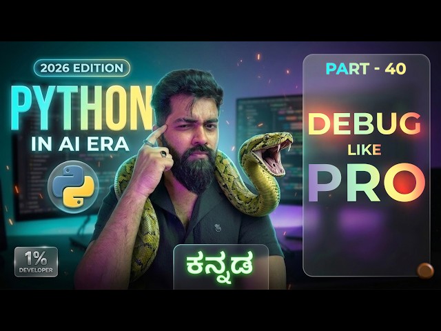Production-Level Debugging: Find Bugs Without Guessing | Python in Kannada | Part-40