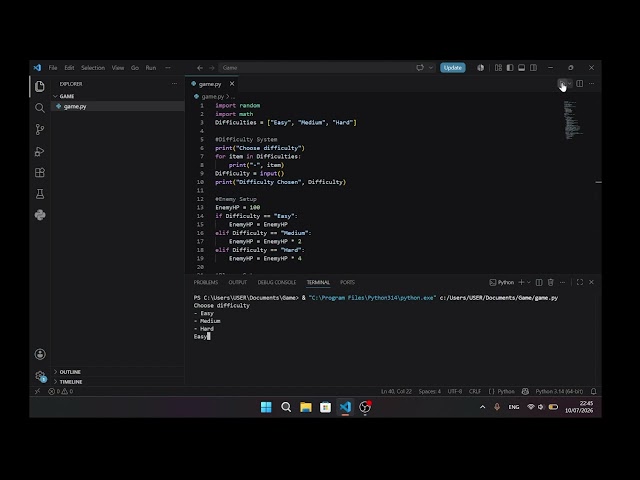 Cool game i made with python
