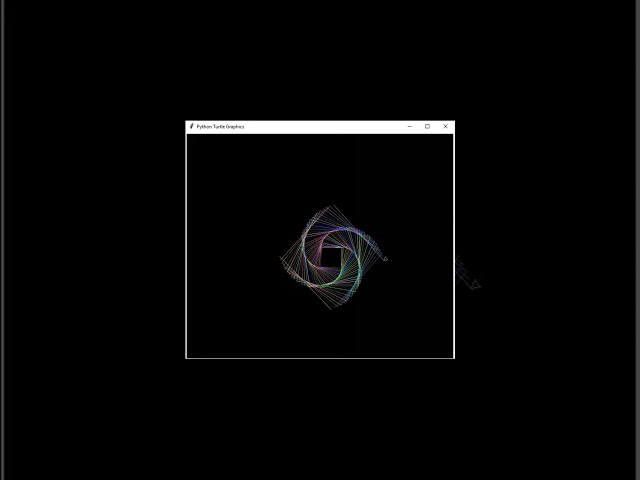 best spiral desgin using python turtle | #pythoneasy #pythonturtlegraphics #turtlegraphics #ytshorts