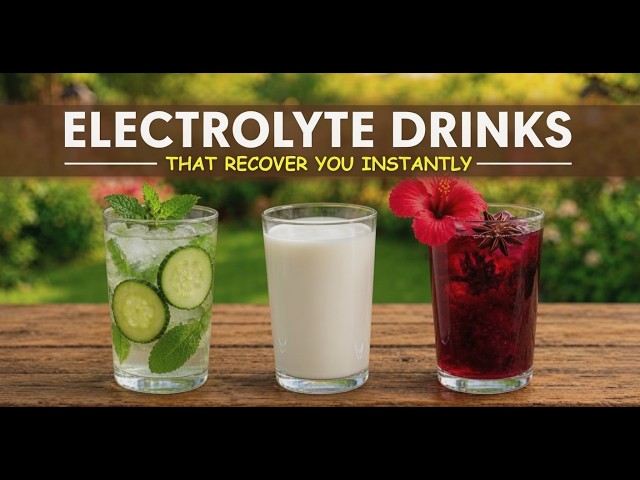 7 Natural Electrolyte Drinks That Rehydrate You Faster Than Water