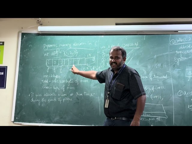 Dynamic memory allocation in c