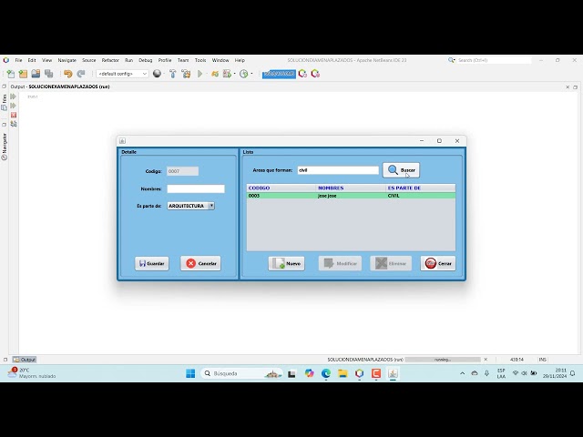 PROGRAMA EN JAVA - APACHE NETBEANS.