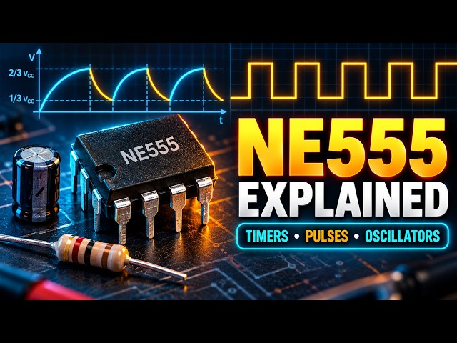 💡 NE555 Timer Explained – Astable, Monostable, Bistable, On/Off Delay & Calculations!