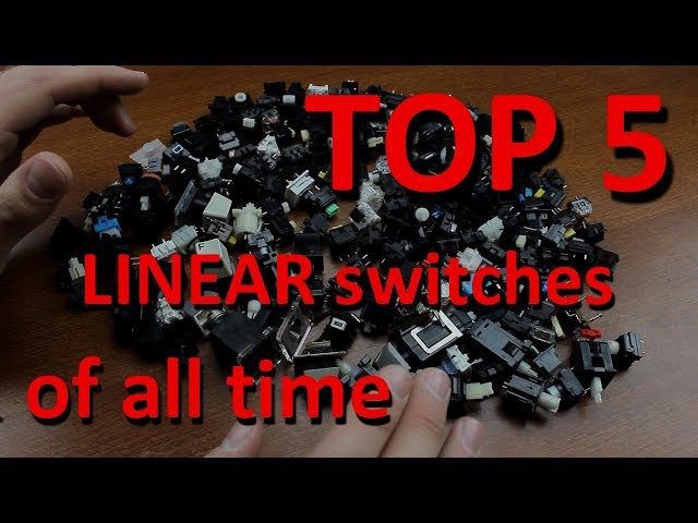 TOP 5 LINEAR mechanical keyboard switches of all time