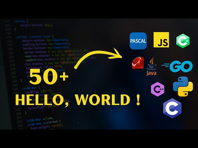 How "Hello, World!" Looks in 50+ Programming Languages (With Code Examples)