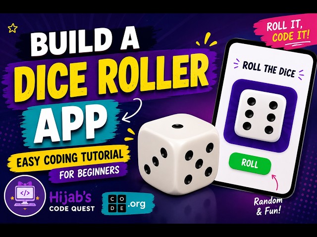🎲Episode 4 | Build a Dice Roller App in Code.org | Easy Coding Tutorial for Beginners