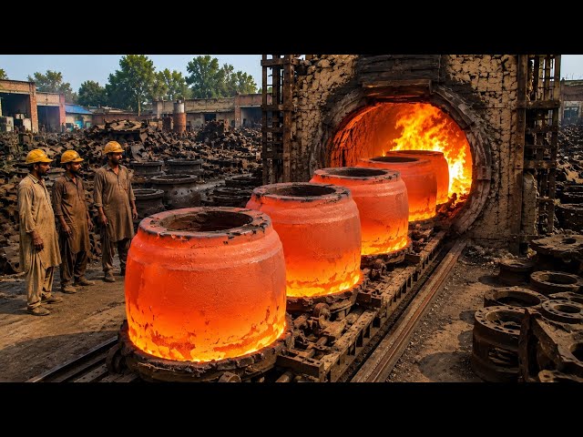 Amazing Giant Drum Casting & Manufacturing Process | Molten Metal to Brand-New Drums
