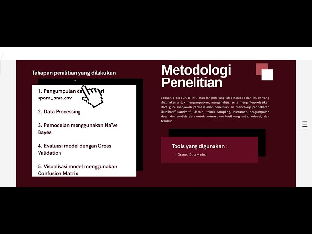 Filtering dan Visualisasi SMS Spam Berbasis Naïve Bayes dengan Orange Data Mining.