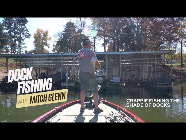 How to catch crappie on the shade side of boat docks on Beaver Lake featuring PICO Lures Mitch Glenn