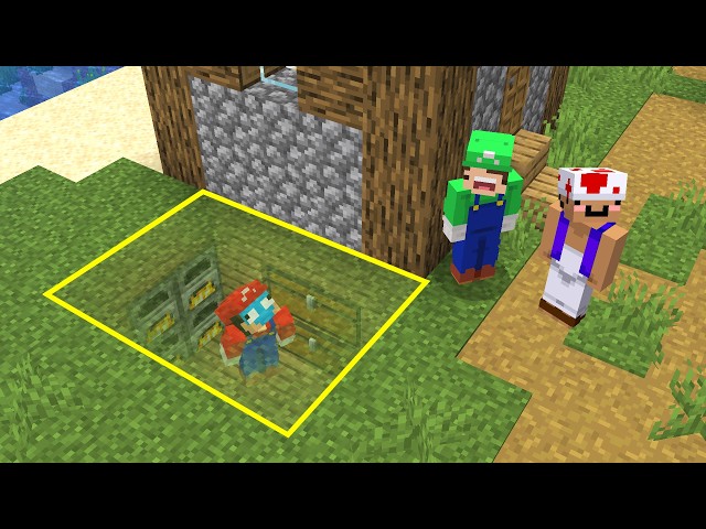 We Built Secret Bases in Minecraft's Structures...