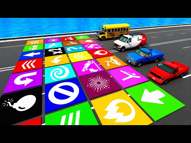 🏎️ Crazy Vehicle Challenges with Impossible Pads! 🚚💨 BeamNG.drive