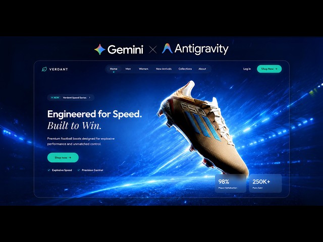 I built $3000 Animated Website With Free AI Tools | No Code | Antigravity