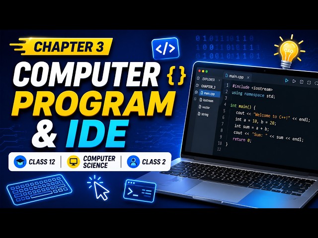 Lec: 02 | Computer Program & IDE Explained | Chapter 3 | Class 12th | Computer Science