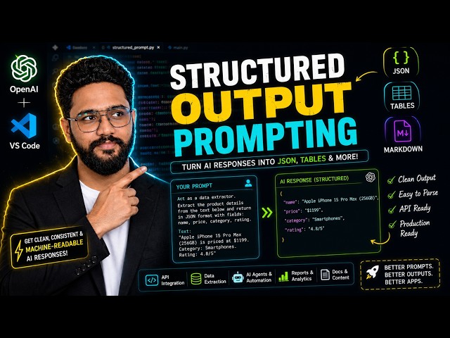 Structured Output Prompting Explained 🚀 Get JSON, Tables & Perfect AI Responses