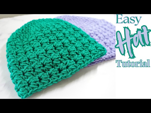 Fast & Easy Bean Stitch Hat Crochet Pattern