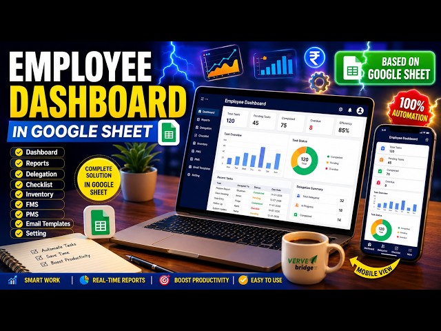 Employee Dashboard in Google Sheet | Complete Employee Management System in Google Sheet 