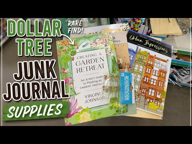 Shop With Me @ Dollar Tree - Junk Journal Supplies & Future Dollar Tree JJ Challenge Chat