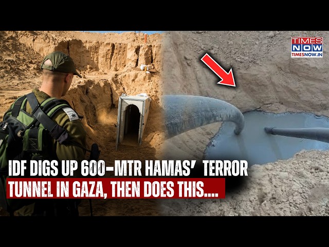 IDF Discovers 600-Meter-Long Tunnel In Gaza| Watch What Happened Next To Hamas' Terror Hideout