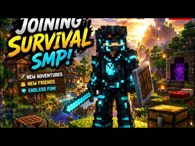 Minecraft Survival Public SMP JAVA+PE 24/7 Live Stream II Danish PlayzXD Live II Minecraft Live