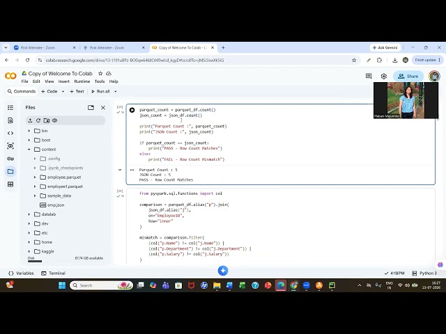 Real-Time ETL Testing: JSON vs Parquet Comparison Using PySpark