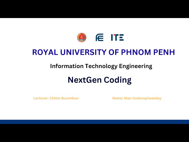 NextGen Coding – Final Project Presentation & Demo ❤️