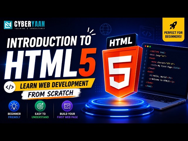 Introduction to HTML5 for Beginners | Learn Web Development from Scratch | HTML Tutorial 2026