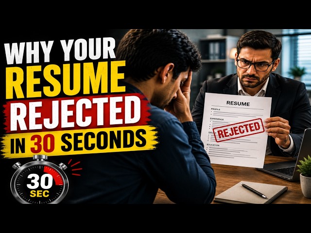 Why Your Resume Gets Rejected in 30 Seconds | Recruiter Reveals the Biggest CV Mistakes