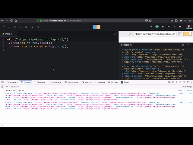 Fetching pokeapi data | Essential React
