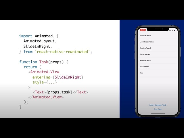 Layout Animations - React Native Reanimated