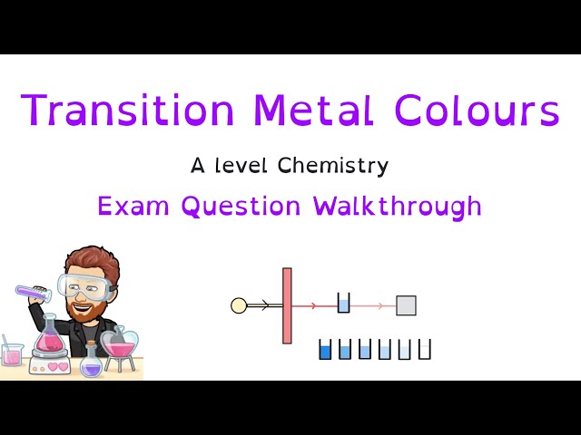 Transition Metal Colours | A level Chemistry Exam Question Walkthrough