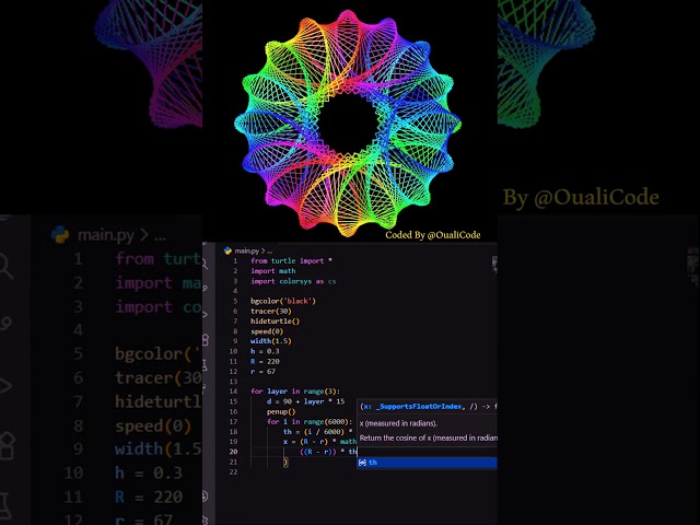 Quick Python Basics 🔥💓  #python #oualicode #correctcoding #javascript #programming #coding #graphics