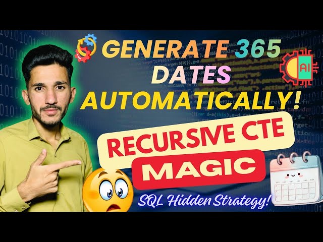 Create a Dynamic Date Table in SQL Using Recursive CTE (Generate 10 Years of Dates in Seconds!)