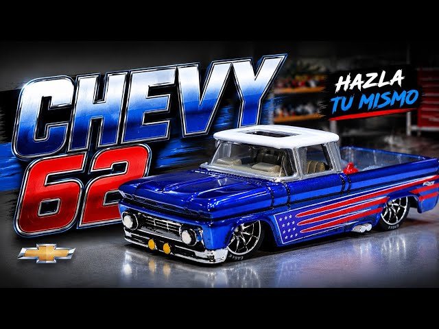 🔥 Transformé una CHEVY 62 de Hot Wheels en una RLC ¡SPECTRAFLAME AZUL!