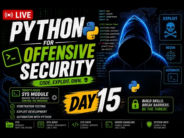 Python for Offensive Security | Day 15 | Python for cybersecurity