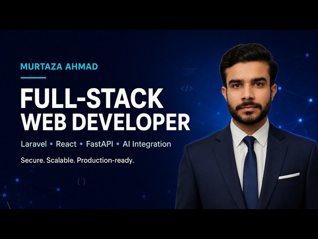 Full-Stack Developer – Laravel, React, FastAPI & AI Integration