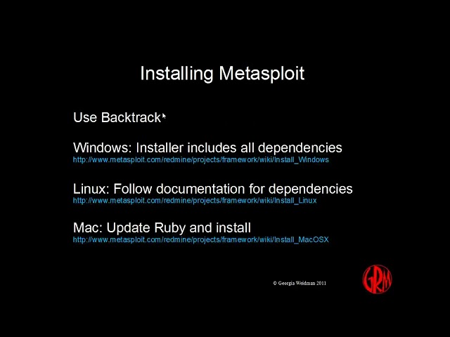 metasploit unleashed week 1 screencast