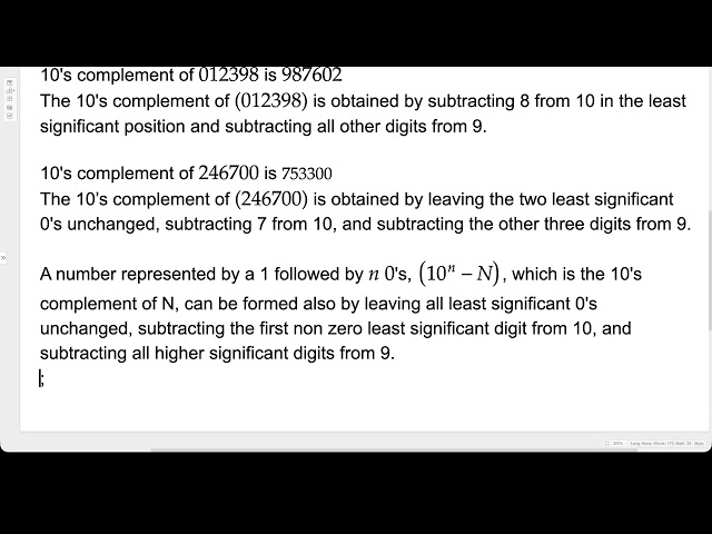 Complements | Radix Complement | 2s Complement | Digital Logic