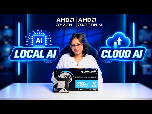 How Much AI Can You Run Locally? 🤖🔥 | Ryzen AI R9700 + Radeon RX 9950X3D2