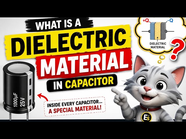 What Is a Dielectric Material in a Capacitor? ⚡ | Explained Simply