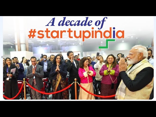 PM Modi participates in a programme marking a decade of Startup India