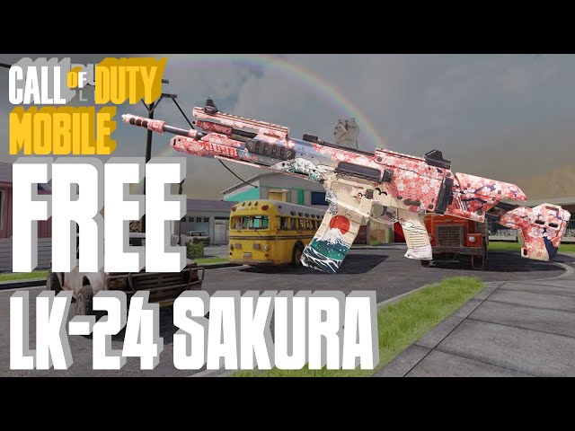 How To Unlock FREE LK-24 SAKURA Skin In Call Of Duty Mobile | #CODMobile