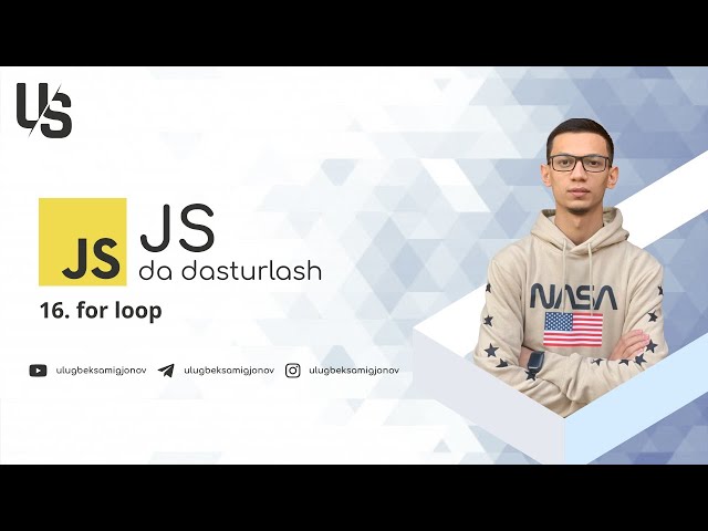 Javascript | 16. for loop