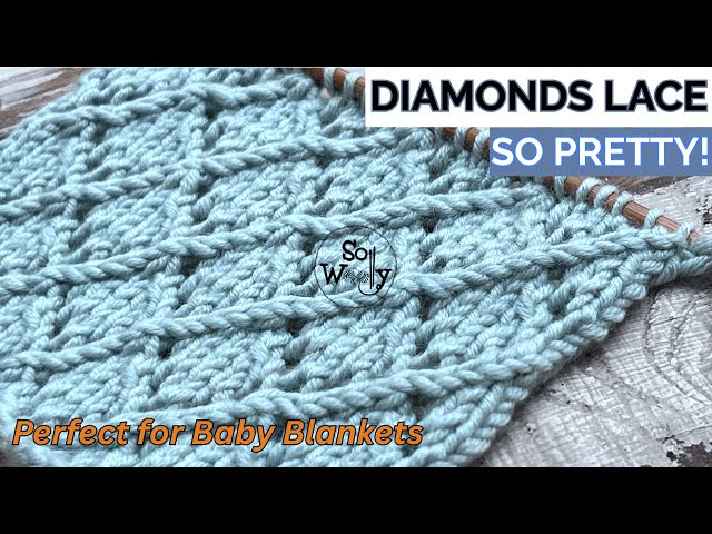 Diamond Lace Stitch – The Pattern I Keep Coming Back To - So Woolly