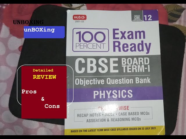 Unboxing/Review-PHYSICS-mtg 100 percent Exam Ready-Objective Question Bank-Class 12 Term 1