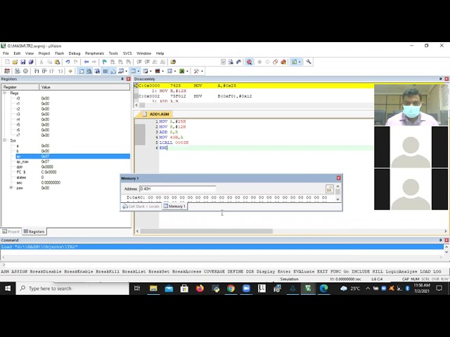 ARITHMETIC AND LOGICAL OPERATIONS OF 8051 AND KEIL INTRODUCTION