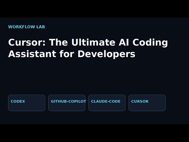 Cursor: The Ultimate AI Coding Assistant for Developers