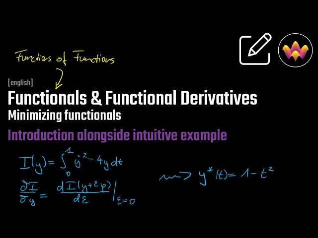 Functionals & Functional Derivatives | Calculus of Variations | Visualizations