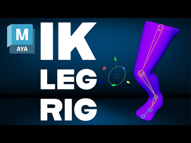 Rigging a Leg in Maya with Inverse Kinematics (IK) | Full Foot Control Setup Tutorial