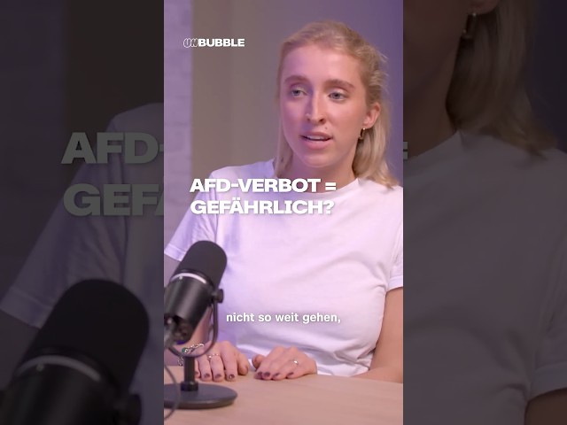 BAN THE AFD?! | UNBUBBLE #election #afd #shorts #unbubble #zdf